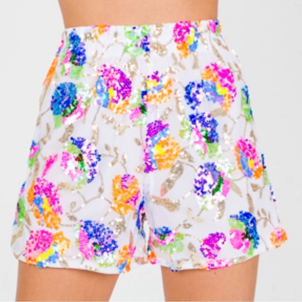 Colorful Sequin Women's Shorts